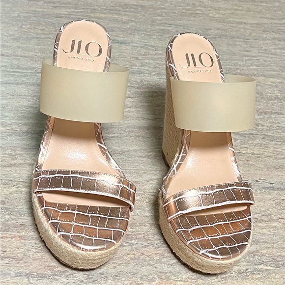 Jennifer Lopez Shoes Jlo Jennifer Lopez Rose Gold Odette Espadrille